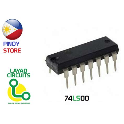 74LS00 7400 NAND Gate 7400 logic circuit IC gate Quad 14 pin digital ...