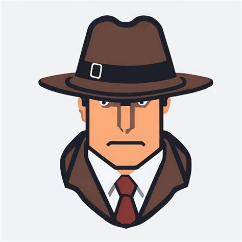 Premium Vector Illustration Of Detective Men Face Vector