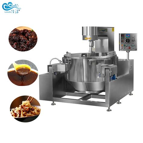 Stainless Steel Industrial Automatic Cooking Pot Electric Cooking Mixer