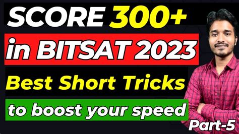 BITSAT 2023 Short Tricks To BOOST Your SPEED PhysicsSpeed Booster