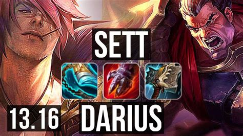 Sett Vs Darius Top 7 Solo Kills 400 Games 9 3 9 900k Mastery