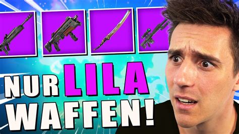 Nur Lila Waffen Challenge In Fortnite Youtube