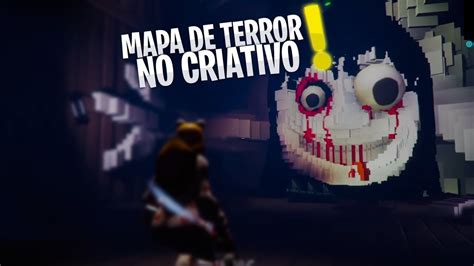 FORTNITE MAPA DE TERROR NO CRIATIVO ASSUSTEI ME YouTube