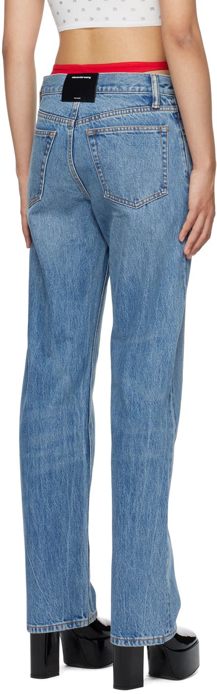 Alexander Wang Blue Bikini Layer Jeans ModeSens
