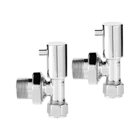 Hudson Reed Chrome Angled Minimalist Radiator Valves Ht Heating