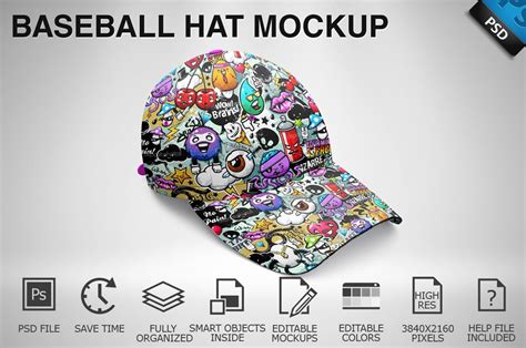 Baseball Hat Mockup 06 Masterbundles