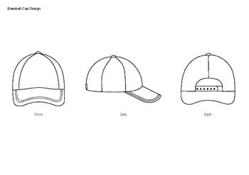 Baseball Cap Design Template by Creative Process | TPT