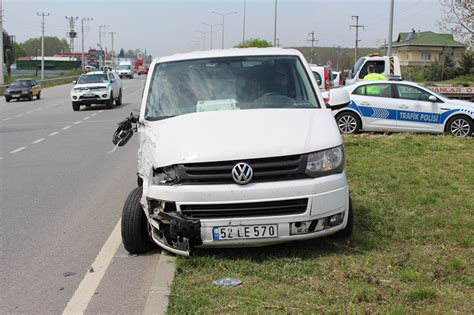 Samsunda trafik kazası 2 yaralı Samsun Haberleri