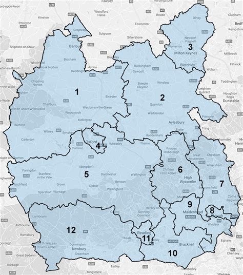 Thames Valley Map