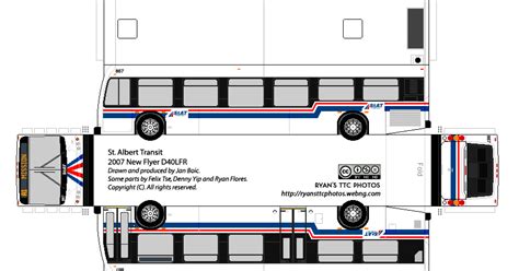 Sp Papel Modelismo Paperbus Papercraft New Flyer D Lfr St