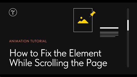 How To Fix The Element While Scrolling The Page Youtube