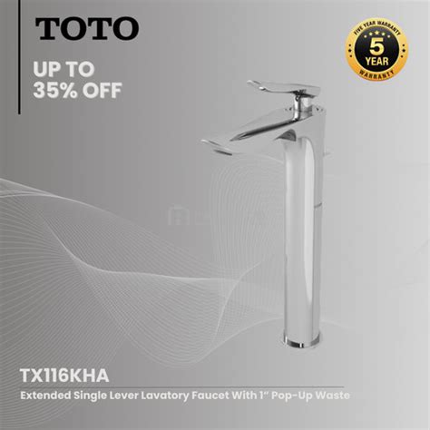 Jual Kran Wastafel TOTO TX116KHA Lavatory Faucet TOTO Hot Cold Kab Bogor Indoestri
