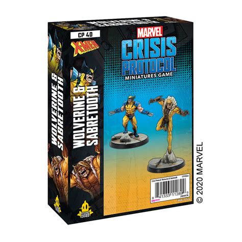 Marvel Crisis Protocol Wolverine And Sabertooth Boardgame Space