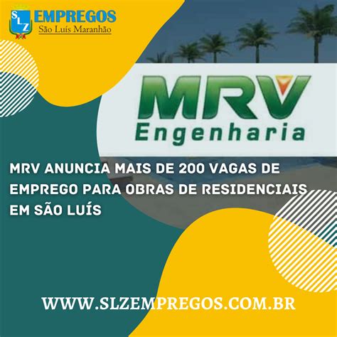 MRV Anuncia Mais De 200 Vagas De Emprego Para Obras De Residenciais Em