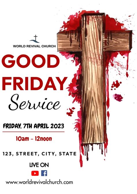 Good Friday Service Template Postermywall