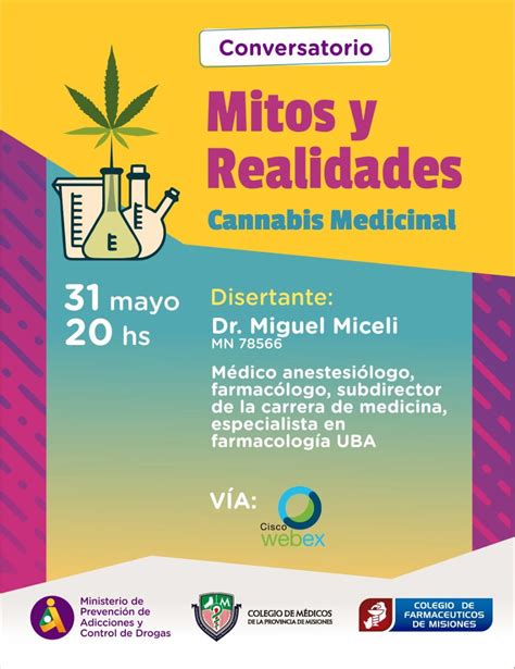 Conversatorio Mitos Y Realidades Cannabis Medicinal Colegio