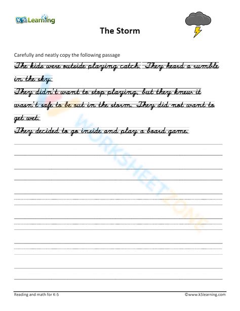 Free Printable Handwriting Paragraph Practice Sheets