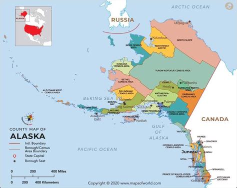 Carte Du Comt De L Alaska X Cm Amazon Fr Fournitures De Bureau