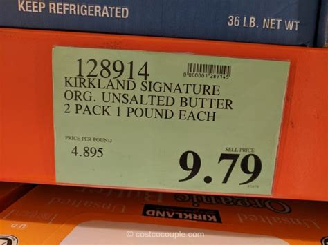 Kirkland Signature Organic Unsalted Butter