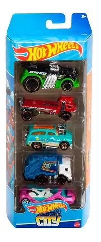 Pack 5 Autos Basicos Hotwheels Hw City B Color Multicolor Mercadolibre