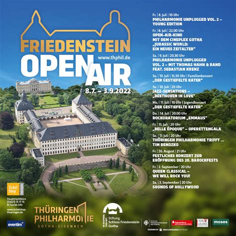 Beginn Friedenstein Open Air 2022 Thüringen Philharmonie Gotha Eisenach