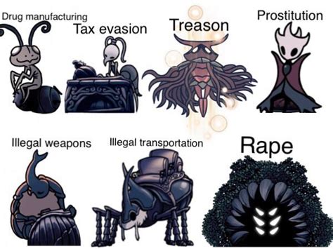 Hollow knight characters and their crimes [Part 3] : r/HollowKnightMemes