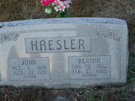 Bertha Gesine Dicke Haesler 1882 1966 Mémorial Find a Grave