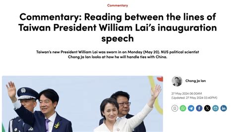 Reading Between the Lines of Taiwan President Willian Lai’s ...