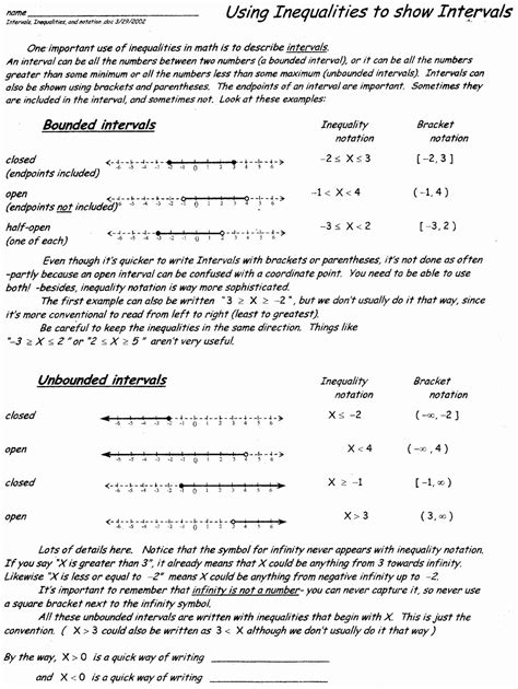 Function Notation Practice Worksheets Answers