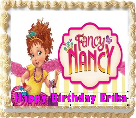 Fancy Nancy Image Edible Cake Topper Frosting Sheet