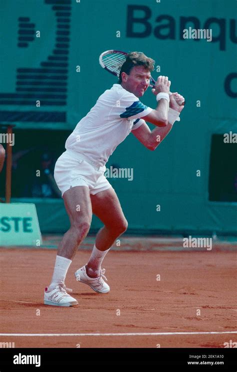 American Tennis Player Jimmy Connors 1990s Stock Photo Alamy