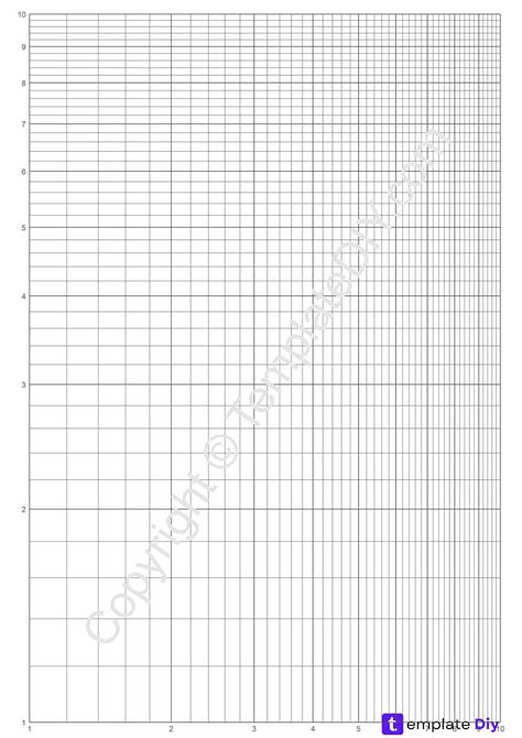 Semi Log Graph Papergrid Paper Printable Template In Pdf