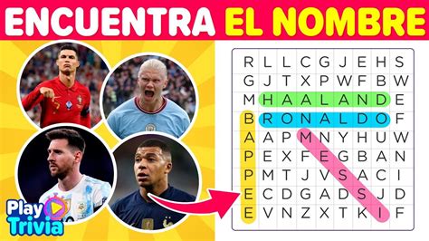 Sopa De Letras De Jugadores De Futbol Pupiletras Playtrivia I