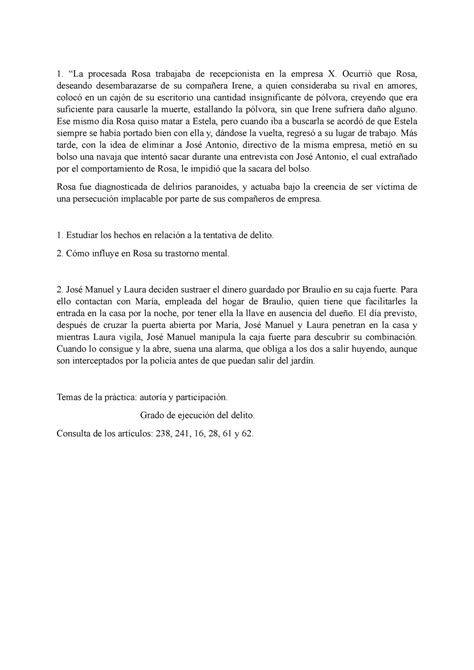 Pr Ctica De Abril La Procesada Rosa Trabajaba De Recepcionista