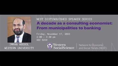 NEST Distinguished Speaker Series With Imran Abdool YouTube