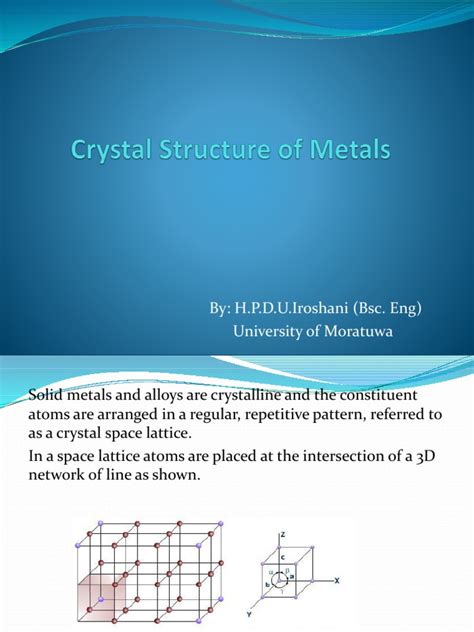 04crystal Structure Of Metals Pdf