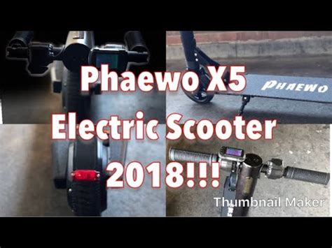 Phaewo Wings X5 Electric Scooter 2018 Review YouTube