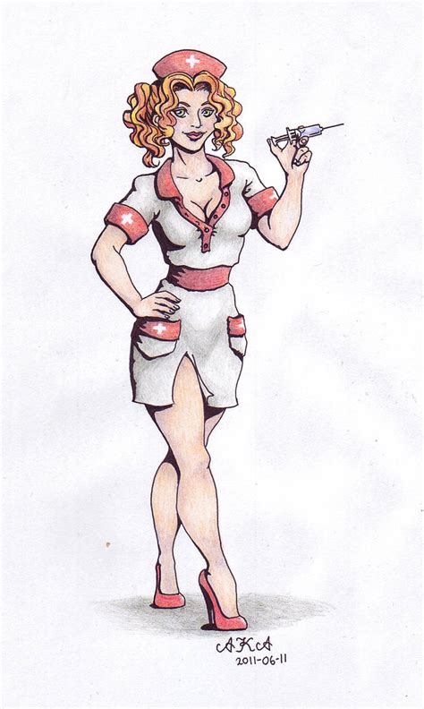 Redheaded Nurse Pinup By Euranne On Deviantart