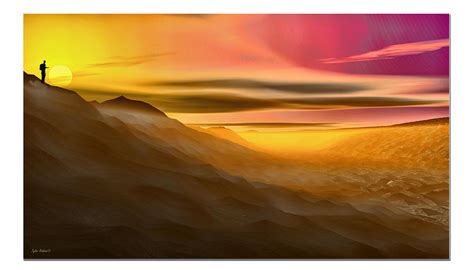 Desert Sunset Digital Art by Tyler Robbins