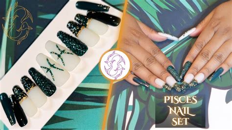 Pisces Luxury Press On Nails 25th Birthday Nails ♓️ Youtube