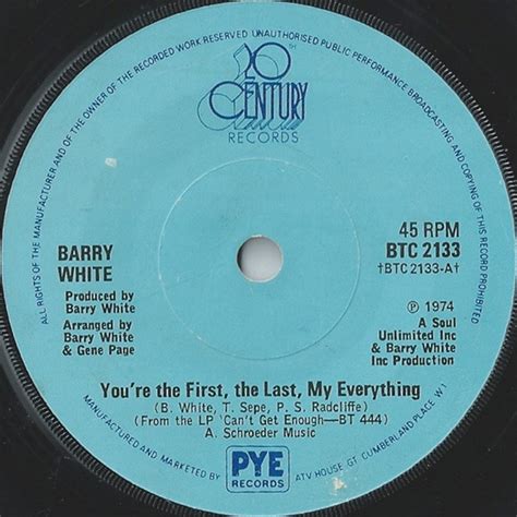 You Re The First The Last My Everything Barry White アルバム