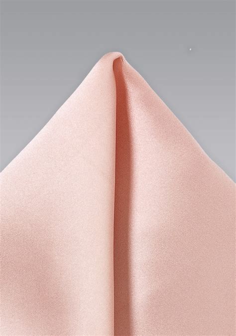 Pocket Square In Blushy Peach Bows N