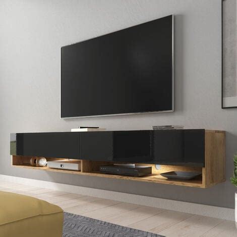 Selsey Wander Mueble De TV De Pie Colgante 180 Cm Roble Wotan