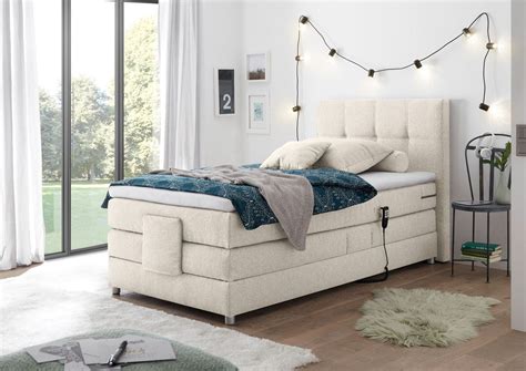 Manolo Boxspringbett Mit Motor X Cm Elektrisch Beige Froschk Nig