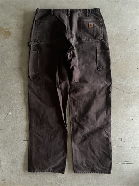 Vintage Vintage Chocolate Brown Carhartt Double Knee Carpenters Grailed