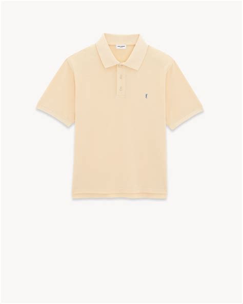 Cassandre Polo Shirt In Cotton Piqué Saint Laurent