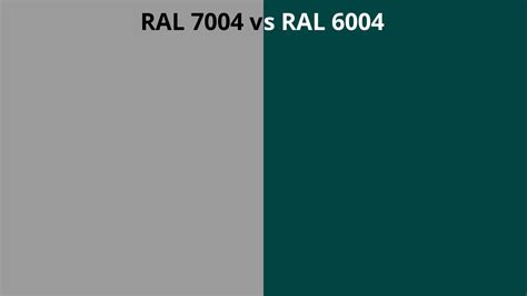 Ral 7004 Vs 6004 Ral Colour Chart Uk