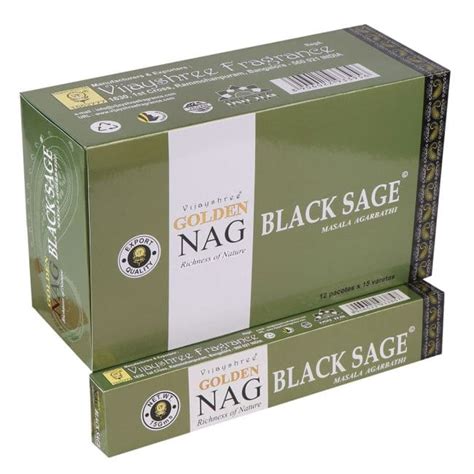 Encens Vijayshree Golden Nag Black Sage G Vijayshree Golden Encens