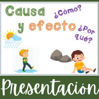 Causa Y Efecto Presentaci N En Powerpoint By Bilingual Teaching Made Easy