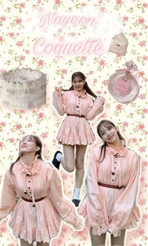 Nayeon Edit Coquette Edit Fondo De Pantalla Pink Twice Aesthetic